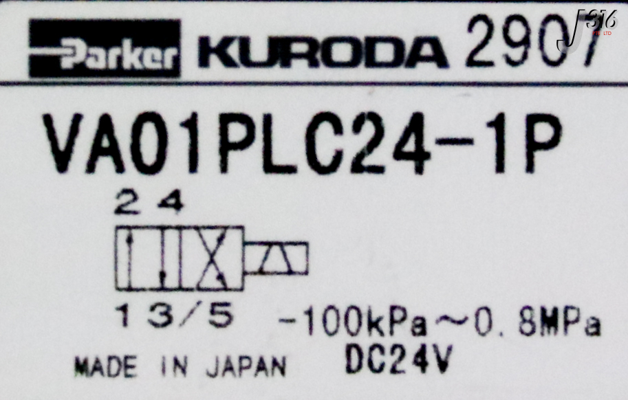 34886 KURODA SOLENOID VALVE W/ ASSY VA01PLC24-1P | eBay